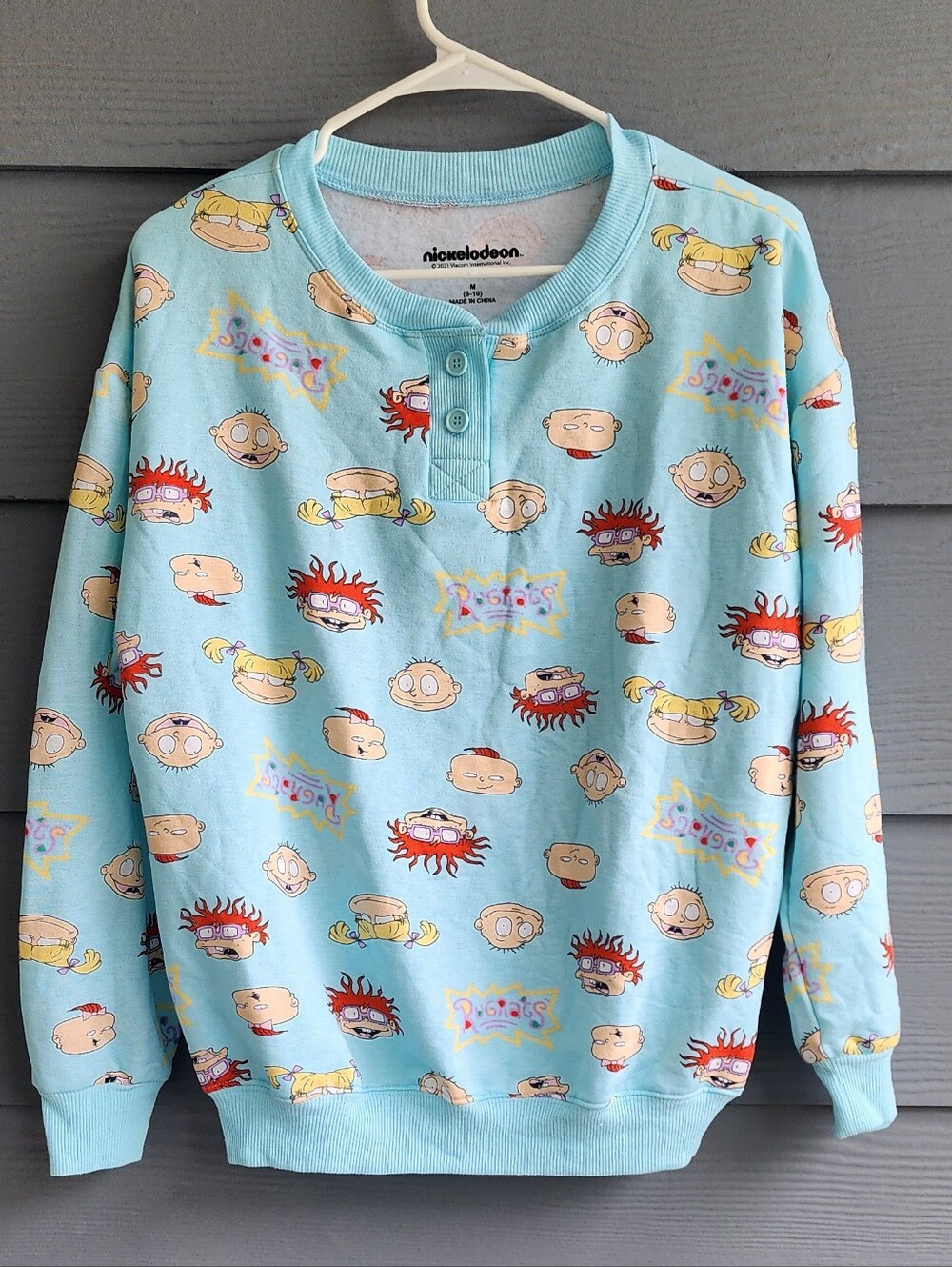 Vintage Vibe Nickelodeon Rugrats Loungewear Pajama Top Sweatshirt Medium